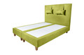 Pat matrimonial, Stockholm, Classic E, 160x200 cm, saltea tip Pocket, topper memory, Verde