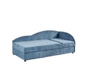 Canapea divan, Laura Denim, 75 x 95 x 201 cm, albastru denim