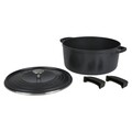 Oala pentru cuptor cu capac Dutch, Greenpan, Featherweights, 28 cm Ø, 6.4 L, aluminiu turnat