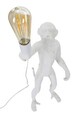 Lampa de masa Monkey, Mauro Ferretti, Ø26 x 55 cm, 1 x E27, 40W, polirasina, alb