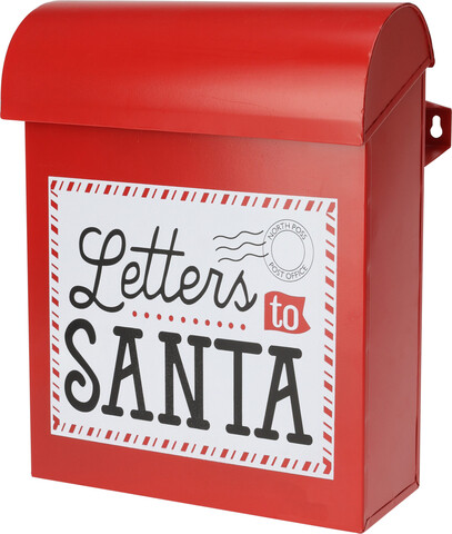 Cutie postala Letters to Santa v1, Excellent Houseware, 24x1x29 cm, fier, rosu