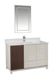 Set mobilier de baie (2 piese), Jussara, Ohio 48, Crem