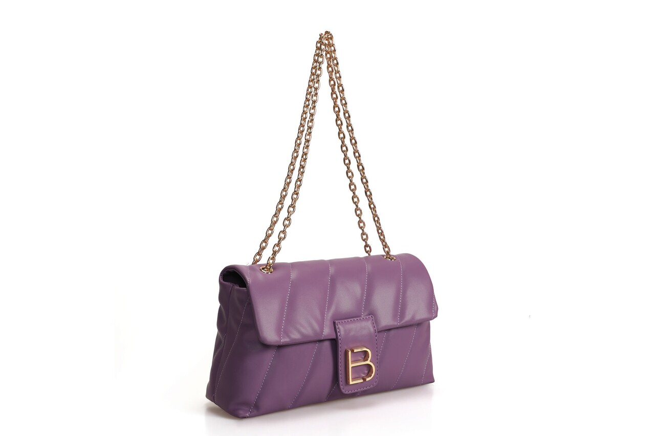 Geanta, Lucky Bees, 923 Lilac, piele ecologica, lila