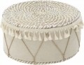 Taburet decorativ InArt, 38x20 cm, iuta, Cream