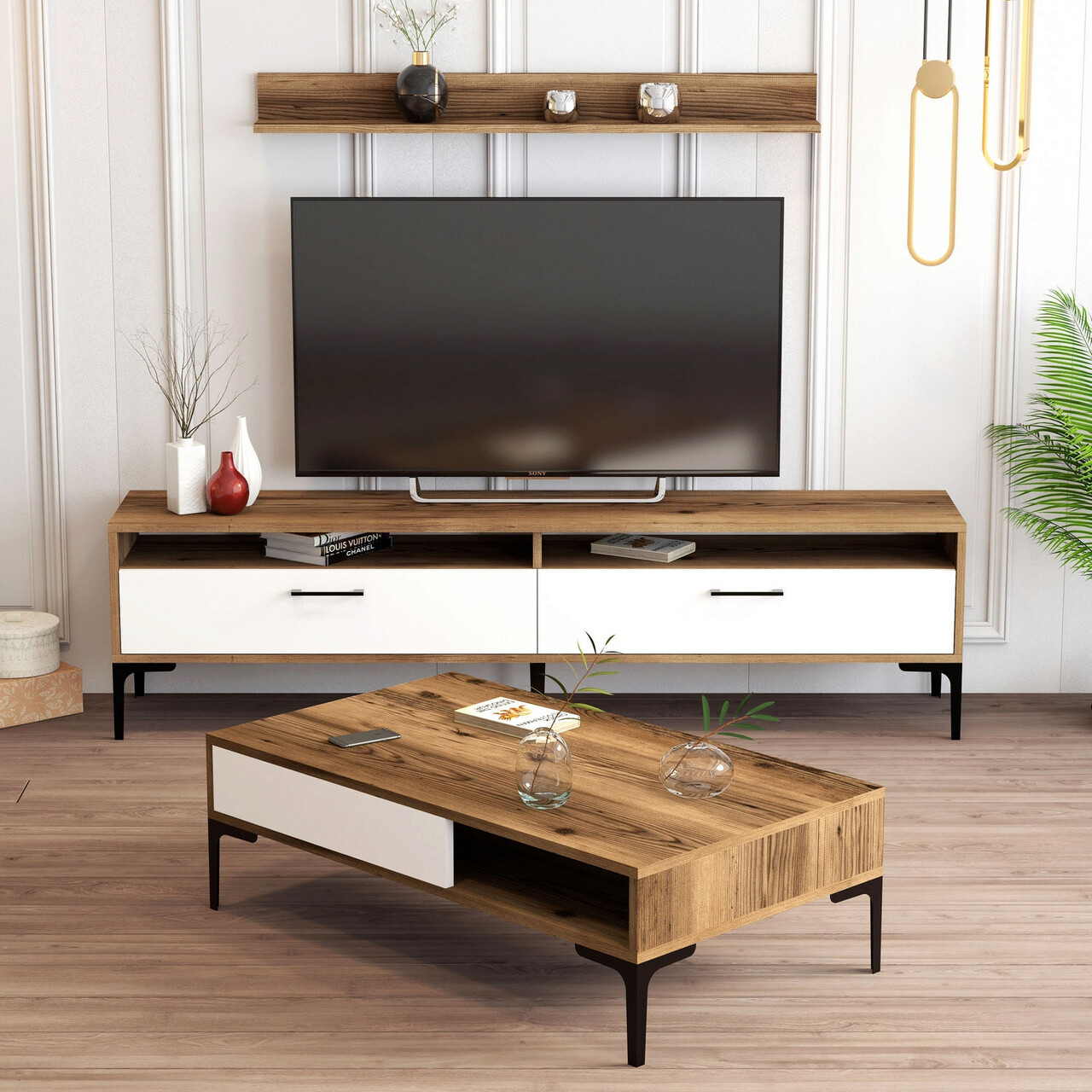 Set mobilier living, Hommy Craft, Istanbul, Nuc/Alb