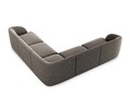 Coltar simetric 5 locuri, Miley, Micadoni Home, BL, 252x252x74 cm, poliester chenille, gri