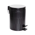 Cos de gunoi cu pedala Jove, Homla, 3 L, metal/plastic, negru