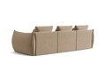 Canapea modulara 4 locuri, Bloom-184, Micadoni Home, 332x106x95 cm, catifea, bej sand