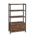 Biblioteca, Vasagle, 70 x 30 x 121.5 cm, fier/PAL, maro rustic