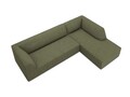 Coltar dreapta 4 locuri, Ruby, Micadoni Home, BL, 273x180x69 cm, velur, verde