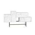 Consola, Decortie, Hermes, 160x90x35.5 cm, Carrara