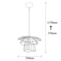 Candelabru, Opviq, Tel - NT - 170, E27, 100 W, metal