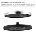 Cap de dus superior, Wenko, Soft Shower, Ø 26 cm, plastic, gri/negru