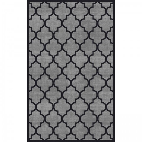 Covor rezistent CM 04 - Grey, Black , 80x150 cm, gri/negru