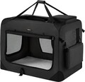 Geanta de transport pentru animale de companie XXL, Feandrea, max 32 kg, 91x63x63 cm, tesatura Oxford/otel, negru