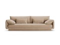 Canapea 4 locuri, Torino-184, Micadoni Home, 250x103x83 cm, catifea, bej sand