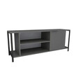 Comoda TV, Kalune Design, Bond, 120x54x30 cm, Antracit / Negru