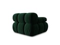 Modul canapea stanga 1 loc, Bellis, Micadoni Home, BL, 94x94x63 cm, catifea, verde bottle