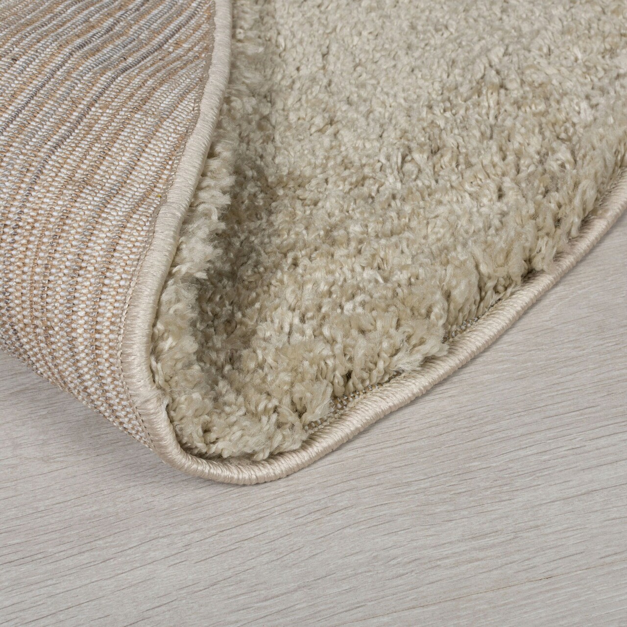 Covor Feather Soft, Flair Rugs, D133 cm, polipropilena, natural