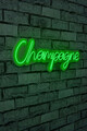 Decoratiune luminoasa LED, Champagne, Benzi flexibile de neon, DC 12 V, Verde