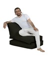 Fotoliu extensibil, Siesta, Ferndale Bean Bag, 55 - 180 cm, poliester impermeabil, negru