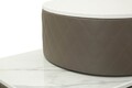 Masa de toaleta cu taburet / Masuta dressing Sharon, Mauro Ferretti, 120x40x75 cm, lemn de pin/MDF/metal, gri/auriu