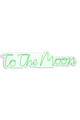 Decoratiune luminoasa LED, To the Moon, Benzi flexibile de neon, DC 12 V, Verde