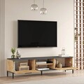 Set mobilier living, Locelso, RL6-AA, Pin Atlantic / Antracit