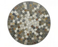 Masa pentru gradina Siena Mosaic, Decoris,  60 x 71 cm, fier/ceramica, maro