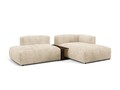 Coltar modular dreapta 2 locuri, Martina-212, Micadoni Home, 285x176x75 cm, velur, bej deschis