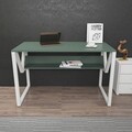 Birou, Zena Home, Lona, 120x72.8x60 cm, PAL, Verde/Alb