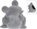 Ghiveci Frog, 19.5x17.5x20.5 cm, ciment, gri