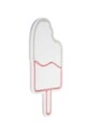 Decoratiune luminoasa LED, Ice Cream, Benzi flexibile de neon, DC 12 V, Alb/Roz