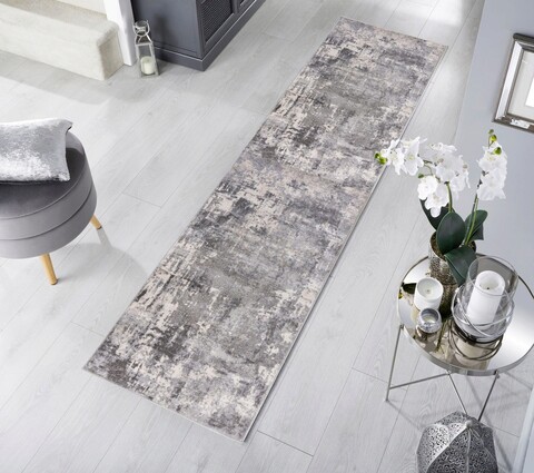 Covor Wonderlust Grey, Flair Rugs, 80x300 cm, polipropilena, gri