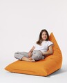 Fotoliu puf, Bean Bag Ferndale, Pyramid Bed, 145 cm, poliester impermeabil, portocaliu