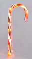 Decoratiune luminoasa cu 20 LED-uri Candy Cane, Excellent Houseware, 13x1.8x75 cm, cu baterii, alb/rosu