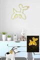 Decoratiune luminoasa LED, Balloon Dog, Benzi flexibile de neon, DC 12 V, Galben