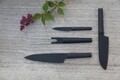 Cutit Santoku BergHOFF, Essentials Kuro, 16 cm, inox, negru