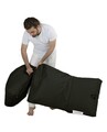 Fotoliu extensibil, Siesta, Ferndale Bean Bag, 55 - 180 cm, poliester impermeabil, negru