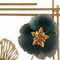 Set 2 decoratiuni de perete Flowers Mural, Gift Decor, 37 x 92 cm, metal