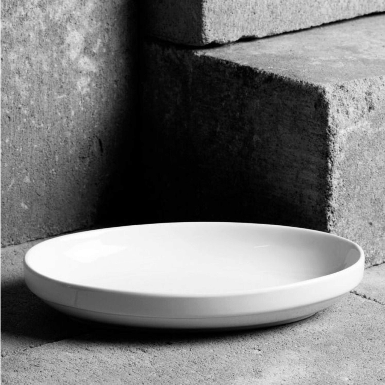 Platou oval Salsa, Ambition, 14x9.5x3 cm, portelan, alb