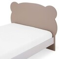 Pat 120x200 cm cu somiera inclusa, Teddy, L.206 l.130/140 H.103, mdf, multicolor