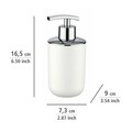 Dozator sapun lichid, Wenko, Brasil White, 320 ml, 7.3 x 16.5 x 9 cm, plastic, alb