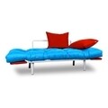 Canapea extensibila Gauge Concept, Turquoise Red, 2 locuri, 190x70 cm, fier/poliester