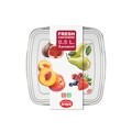 Set 3 caserole patrate cu capac, Snips, Fresch Container, 0.5 L,  polipropilena, transparent