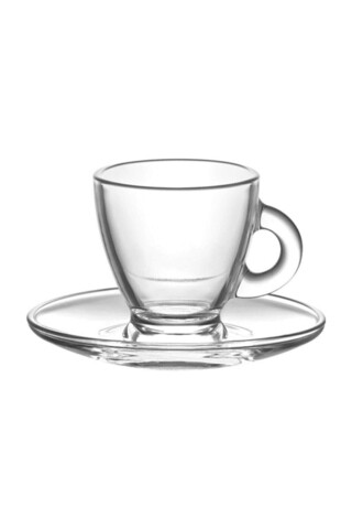 Set cesti de cafea, Lav, 990LAV1501, Sticla, Transparent