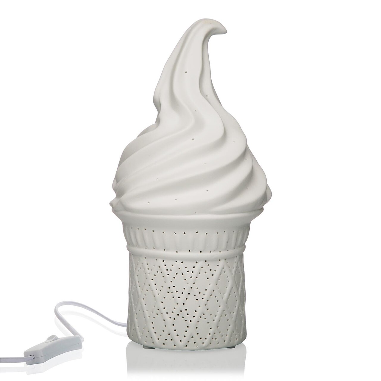 Veioza Ice Cream, Versa, 1 X E14, 25W, Ø13.7x27 Cm, Portelan