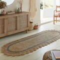 Covor Grace Natural/Grey, Flair Rugs, 80x230 cm, iuta, natural/gri