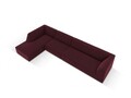 Coltar stanga 5 locuri, Ruby, Micadoni Home, BL, 366x180x69 cm, piele ecologica, bordo