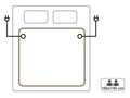 Patura electrica dubla Beper, 2x60 W, 160x140 cm, poliester, alb/maro